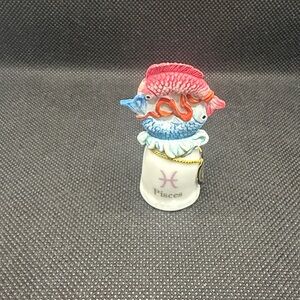 Vintage Enesco Pisces Miniature Trinket